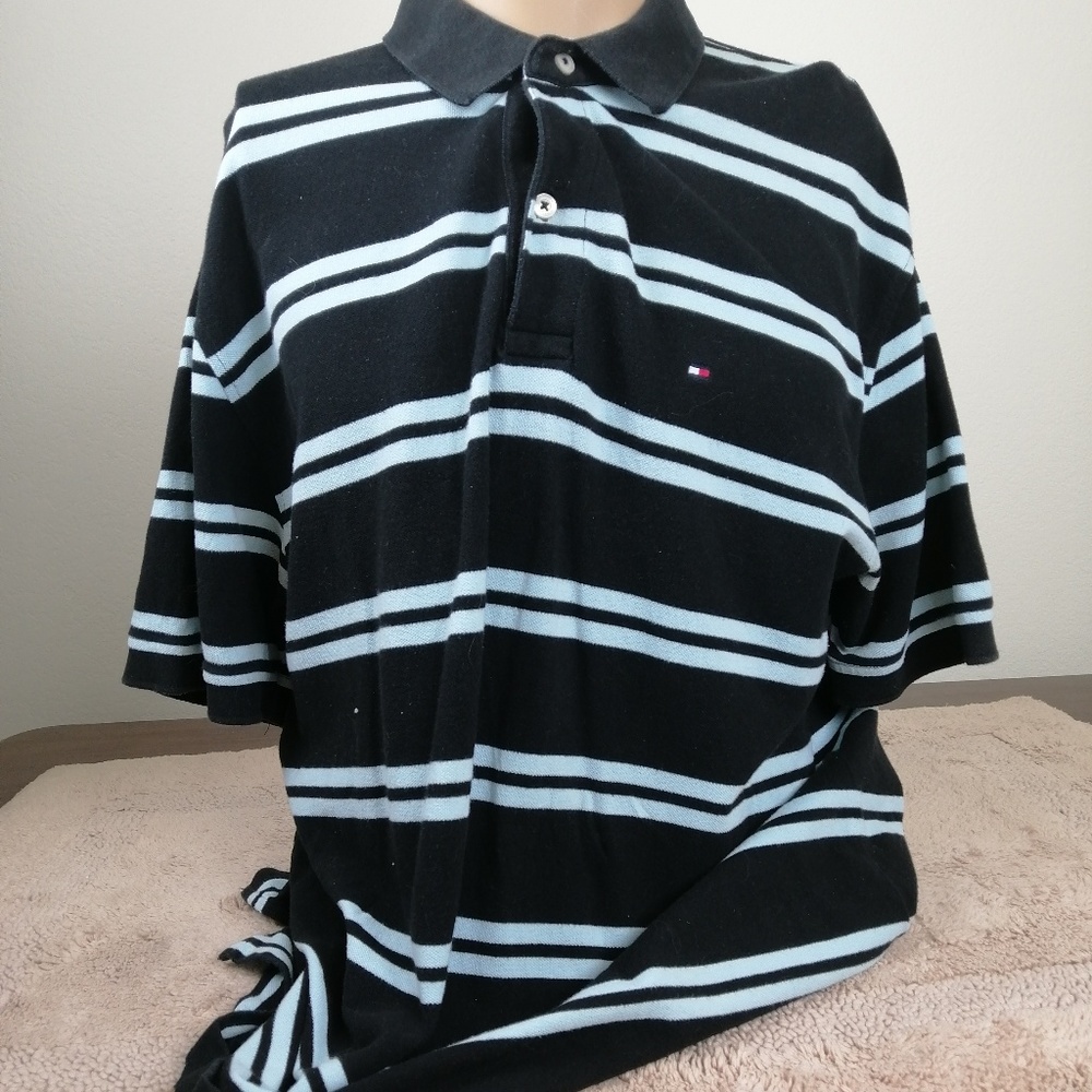Tommy  Hilfiger  Polo  stripe shirt  Classic Fit